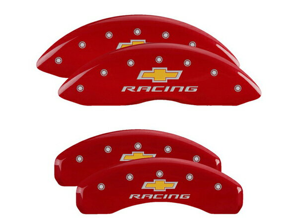 【大感謝祭★エントリーでP10倍！】【MGP 正規品】 10-15y シボレー カマロ 専用設計 ブレーキ キャリパーカバー レッド Chevy Racingロゴ アルミ製 14033SBRCRD