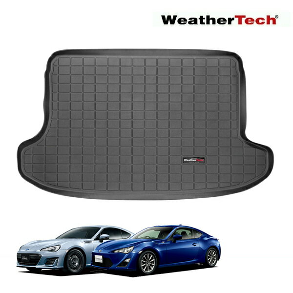 【WeatherTech 正規品】トヨタ 86 ZN6 平成24年4月-令和3年10月 | スバル BRZ ZC6 平成24年3月-令和3年3月 オールウェザー リアカーゴプロテクター カーゴマット ラゲッジマット カーゴライナー トランクマット ブラック 40582 リア 後部座席 ウェザーテック