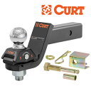 【楽天お買い物マラソン★エントリーでP10倍!】【CURT 正規品】トレーラーヒッチ用 ヒッチボールマウント 2インチ角 45143 ロッカーボール&ガタつき防...