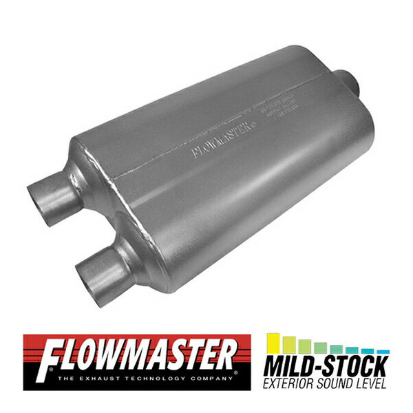 FLOW MASTER / フローマスター スーパー 50 マフラー 409S #8524553 Dual in 2.25"/Center out 3.00" - Mild Sound C1500/C1500 サバーバン/C2500/K1500/K1500 サバーバン/K2500/タホ/ラム 2500/ラム 3500/エクスプローラー/C2500 サバーバン/ユーコン/タイタン/タンドラ