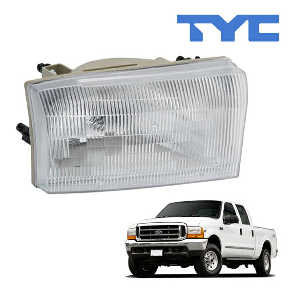 【楽天お買い物マラソン★エントリーでP10倍！】【TYC 正規品】99-01y フォード F250 F-250 SUPER DUTY ヘッドランプ ヘッドライト ハロゲン 純正タイプ 右側 RH 助手席側 バルブ付