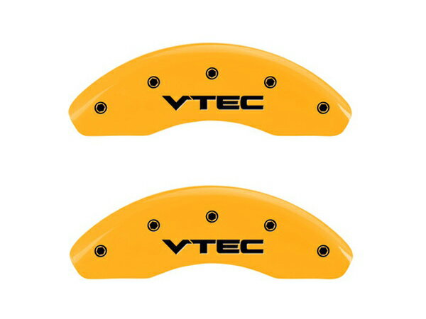 【MGP 正規品】 ホンダ シビック EK系 専用設計 ブレーキ キャリパーカバー イエロー VTECロゴ アルミ製 20209FVTCYL