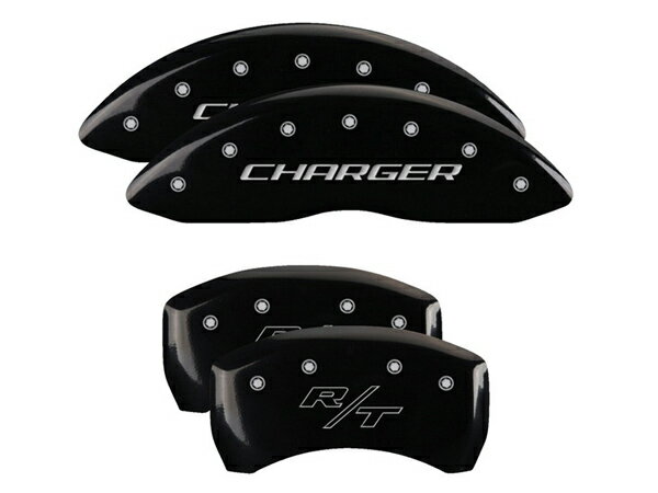 【MGP 正規品】 専用設計 ブレーキキャリパーカバー ブラック チャージャー RTロゴ 12162SCHRBK 11-21y ダッジ チャージャー SXT GT R/T