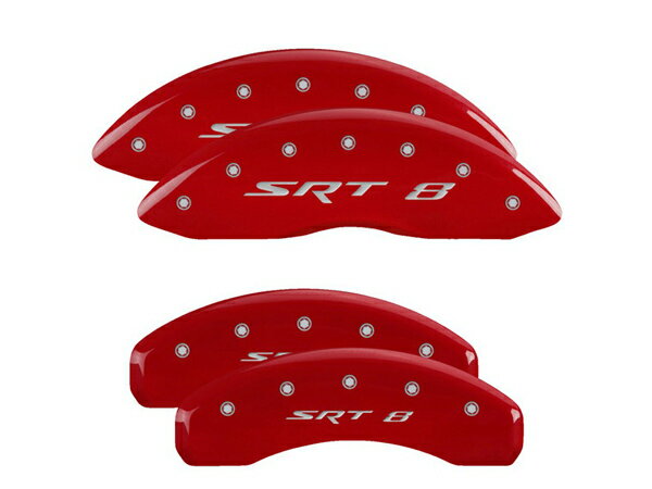 【MGP 正規品】 専用設計 ブレーキキャリパーカバー レッド SRT8ロゴ 42002SSR8BK ジープ 05-10y グランドチェロキー 06-10y コマンダー