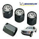 【MICHELIN 正規品】エアバルブキャップ 1台分 4個セット ガンメタ 取り付け簡単 カー用品 ミシュランマン ビバンダム ミシェラン エアーバルブ シボ...
