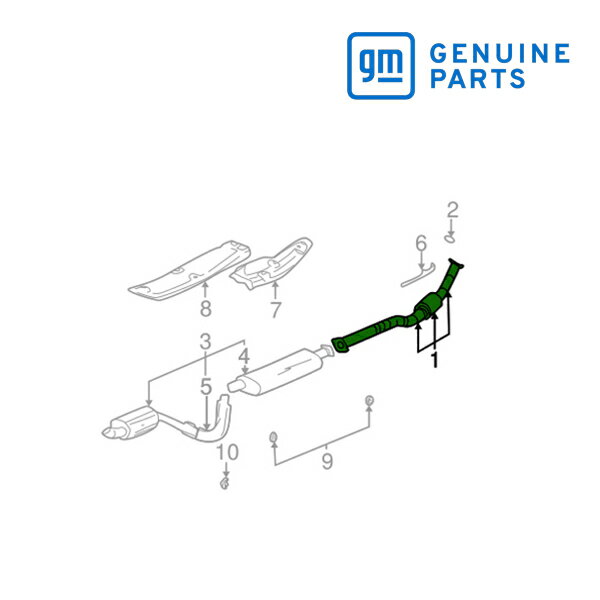 GM純正 06-07y トレイルブレイザー用 キャタリック コンバーター 触媒 キャタライザー エキパイ 15276514