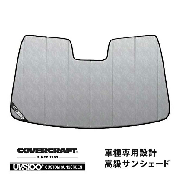 【CoverCraft 正規品】 専用設計 サンシェード クロームカモフラージュ 吸盤不要 折りたたみ式 04-10y ダッジ デュランゴ カバークラフト ［真夏もへたらない3層構造で断熱効果抜群］