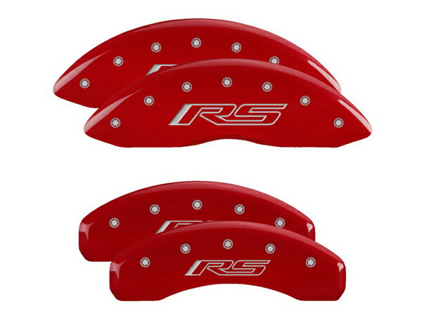 【大感謝祭★エントリーでP10倍！】【MGP 正規品】 10-15y シボレー カマロ 専用設計 ブレーキ キャリパーカバー レッド RSロゴ (5 6世代) アルミ製 14033SCR5RD