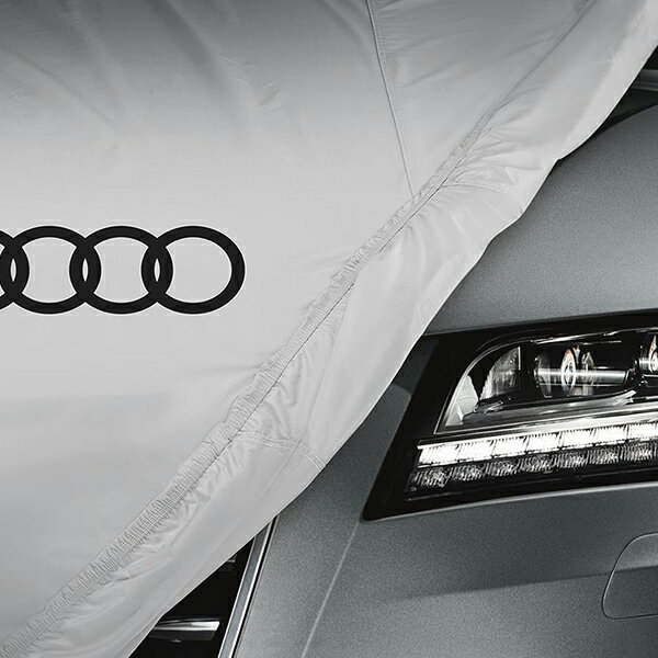 AUDI純正 専用設計 ボディーカバー カーカバー 4リングロゴ入り グレー AUDI アウディ 13-21y A3/A3 e-トロン スポーツバック 8V系 屋外用 アウトドア