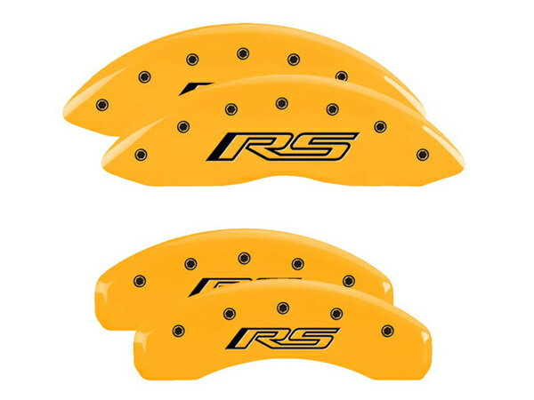 【大感謝祭★エントリーでP10倍！】【MGP 正規品】 10-15y シボレー カマロ 専用設計 ブレーキ キャリパーカバー イエロー RSロゴ (5 6世代) アルミ製 14033SCR5YL