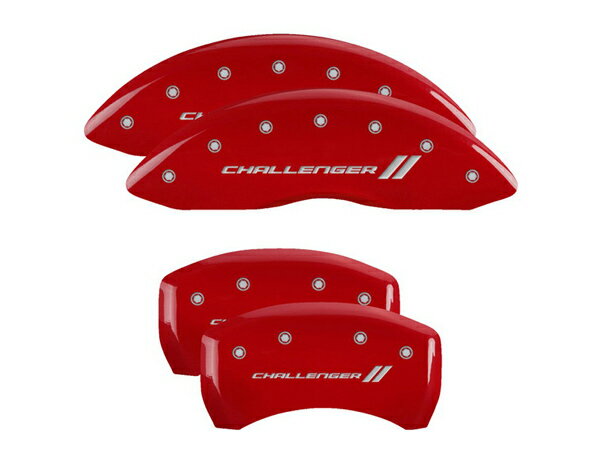 【MGP 正規品】 専用設計 ブレーキキャリパーカバー レッド チャレンジャーロゴ 12162SCL1RD 11-21y ダッジ チャレンジャー SXT GT R/T