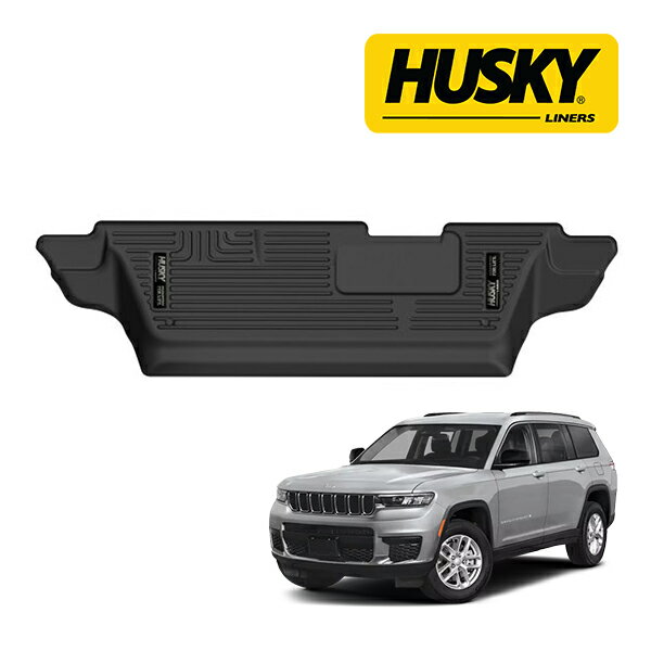【楽天スーパーセール★エントリーでP10倍！】【HUSKY LINERS 正規品】X-act Contour オールウェザーフロアマット ラバーマット ブラック 50641 リア 3列目 サードシート 21y- ジープ グランドチェロキーL WL ハスキーライナーズ