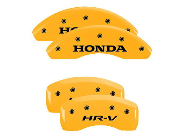 【MGP 正規品】 専用設計 ブレーキキャリパーカバー イエロー HONDA HR-Vロゴ アルミ製 20217SHRVYL ホンダ ヴェゼル VEZEL RU系