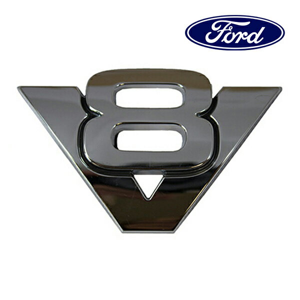 フォード純正 V8 エンブレム ネームプレート フロントフェンダー用 左右共通 7A2Z16720A 06-10y エクス..