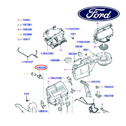 【4/25限定★エントリー必須！2人に1人ポイントバック！】フォード純正 ベンチユリー エアコン エア コントロール エキパン XW4Z19E628BA 06-11y エクスプローラー スポーツトラック