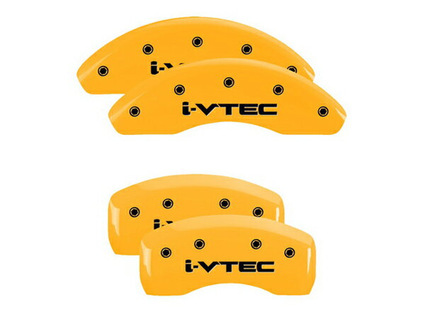 【MGP 正規品】 ホンダ ヴェゼル VEZEL RU系 専用設計 ブレーキ キャリパーカバー イエロー i-VTECロゴ..
