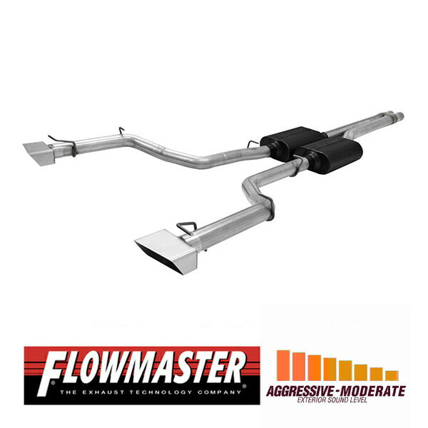 【FLOWMASTER 正規品】アメリカンサンダーキャタバックエキゾーストシステム 08-14y チャレンジャー SRT8 6.1L/6.4L 817499 フローマスター