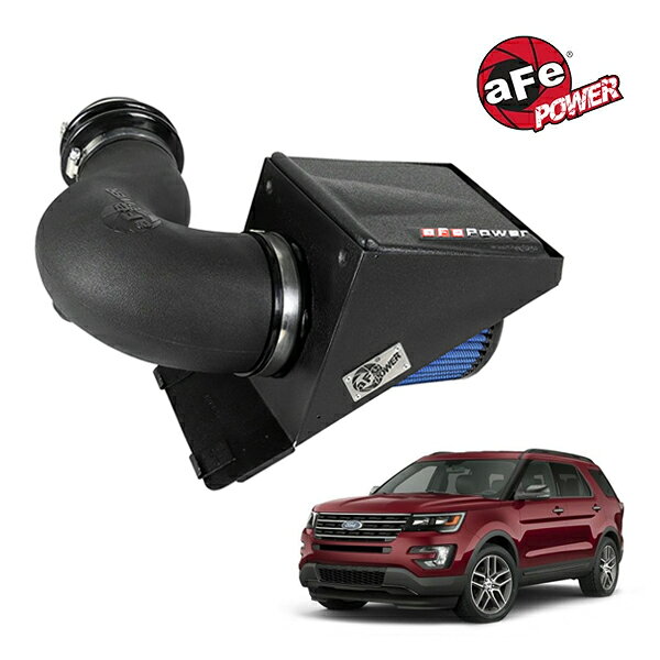 【aFe Power 正規品】12-19y フォード エクスプローラー V6 3.5L ツインターボ エコブースト Magnum FORCE Stage-2 コールドエアインテーク エアフィルター Pro5R フィルター(湿式) 54-13025R エアーフィルター エアクリーナー