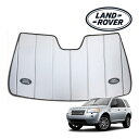 USランドローバー純正 専用設計 LAND ROVER ロゴ入 サンシェード 吸盤不要 折りたたみ式 ケース付 FREELANDER LR2 フリーランダー2 LE系 カバークラフト