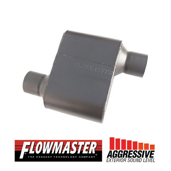 FLOW MASTER / フローマスター スーパー 10 マフラー 409S #842518 Offset in 2.50