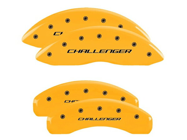 【楽天スーパーセール★エントリーでP10倍！】【MGP 正規品】 08-20y ダッジ チャレンジャー 専用設計 ブレーキ キャリパーカバー イエロー チャレンジャーブロックロゴ 12088SCLBYL