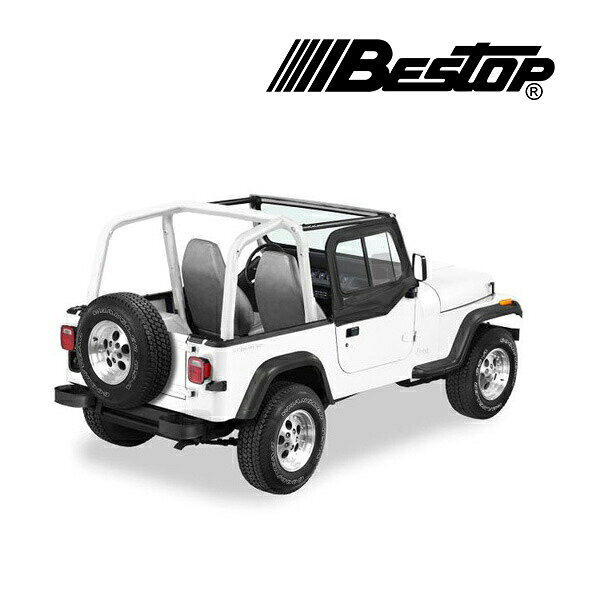 【楽天お買い物マラソン★エントリーでP10倍！】【BESTOP 正規品】BESTOP アッパー ドアスライダー(スチールハーフドア用) ブラック 5178615 88-95y YJラングラー