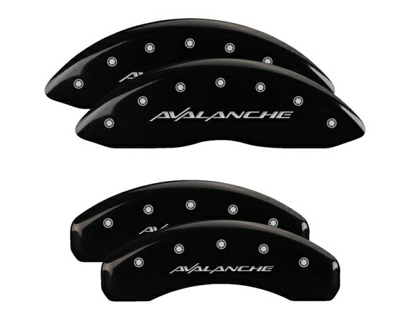 【大感謝祭★エントリーでP10倍！】【MGP 正規品】 02-06y シボレー アバランチ2500 専用設計 ブレーキ キャリパーカバー ブラック アバランチロゴ アルミ製 14048SAVLBK