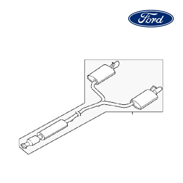 【FORD/フォード純正品】 リアマフラー 16y- エクスプローラー FB5Z5F250A(2)