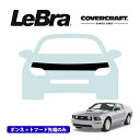 【CoverCraft/LeBra 正規品】専用設計 ノーズブラ ハーフタイプ ボンネットブラ フードカバー フロントカバー フロントマスク 虫除け 飛び石 対策 05-09y フォード マスタング ※Mach 3,California Special,Bullitt.GT500,Shelby除く カバークラフト
