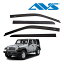 【AVS 正規品】専用設計 ドアバイザー Low Profile Ventshade サイドバイザー ウインドウバイザー フロント リア 前後 左右分 4枚セット マットブラック 両面テープ ジープ JK ラングラー アンリミテッド 4ドア Auto Vent Shade オートベントシェード 21,000円