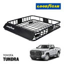 【GOODYEAR 正規品】スチール ルーフラック ROAD PRO ルーフキャリア ルーフバスケット GOODYEARロゴ入 パウダーコート仕上げ マットブラ...