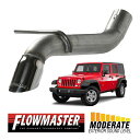 【Flowmaster 正規品】 American Thunder Axle-back アメリカンサンダー アクセルバック エキゾーストシステム シングル マフラー 817942 07-18y ジープ JK ラングラー 3.6/3.8L 2ドア/4ドア共通