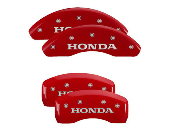 【MGP 正規品】 ホンダ シビック FC FK系 専用設計 ブレーキ キャリパーカバー レッド HONDAロゴ アルミ製 20218SHONRD 1台分