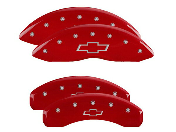 【MGP 正規品】 シボレー 99-10y シルバラード サバーバン 専用設計 ブレーキ キャリパーカバー レッド ボウタイロゴ 14048SBOWRD