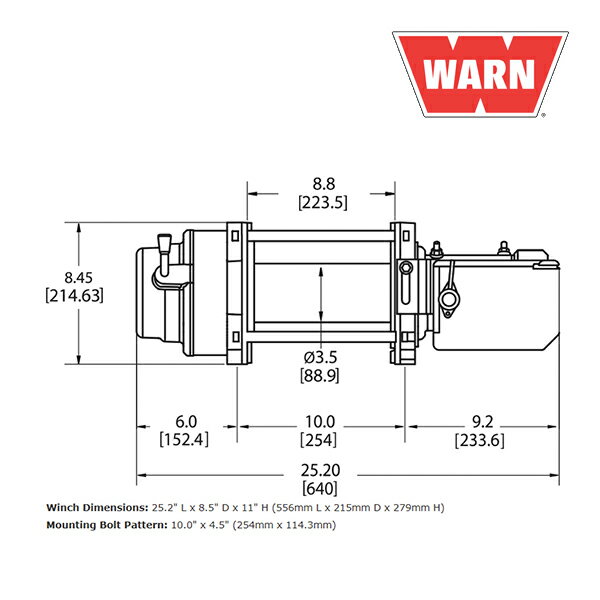 ��WARN (��������) USA�����ʡ�M15-S �إӡ��������� �������/HEAVYWEIGHT WINCH ���󥹥ƥ��å������� 12V ���縣������6800kg ���� 97730