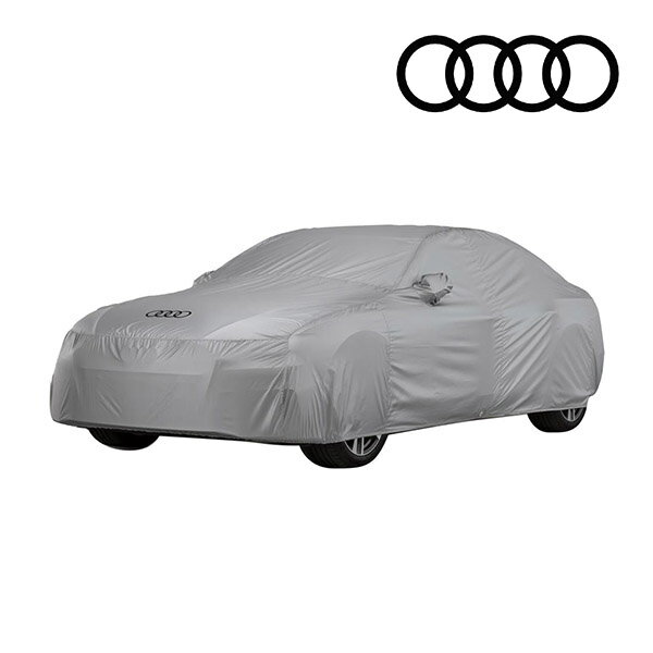 AUDI純正 専用設計 ボディーカバー カーカバー 4リングロゴ入り グレー 専用バッグ付 AUDI アウディ 11-18y A8/S8 4H(D4)系 屋外用 アウトドア