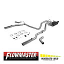 【FLOWMASTER 正規品】アメリカンサンダーキャタバックエキゾーストシステム 06-08y ラム 1500 4.7L 817424 フローマスター