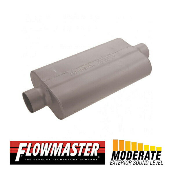 FLOW MASTER / フローマスター 50 デルタ フロー マフラー #943050 Center in 3.00"/Center out 3.00" - Moderate Sound