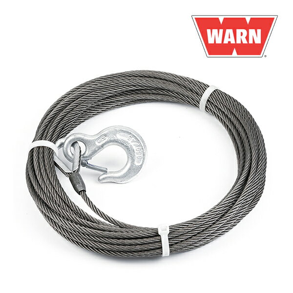 メーカー WARN Industries 品名 WARN 正規品 ウインチケーブル フック付き 6mm×15m 管理番号 s06174 品番 24891 内容 ウインチケーブル 仕様 長さ：約 15 m 直径：約 6 mm 破断強度：3084kg 素材：スチール 説明 WARN製の WARN 正規品 ウインチケーブル フック付き 6mm×15m です。 備考 - 適合車種 汎用 適合条件 - 発送方法 ヤマト運輸 宅急便 梱包サイズ 約 5 × 30 × 30 cm 重量 - 注意事項 - 検索用コード：