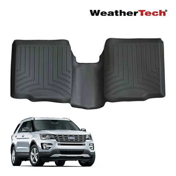 【楽天スーパーセール★エントリーでP10倍！】【WeatherTech 正規品】11-19y フォード エクスプローラー 専用設計 オールウェザー フロアライナー リア 2列目 後部座席 ブラック フロアマット ラバーマット 443592 ウェザーテック