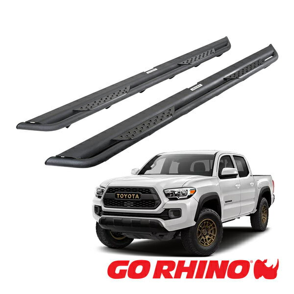 楽天カリフォルニアカスタム楽天市場店【GO RHINO 正規品】ドミネイター エクストリーム DT サイドステップ ロックスライダー テクスチャーブラック DT4429T 05-23y トヨタ タコマ TAOMA ゴーライノ