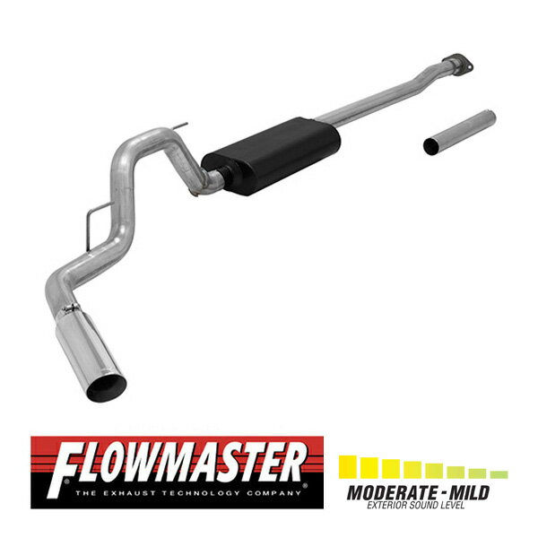 【FLOWMASTER 正規品】フォースIIキャタバックエキゾーストシステム 15-20y F-150 2.7L/3.5L/5.0L 817727 フローマスター