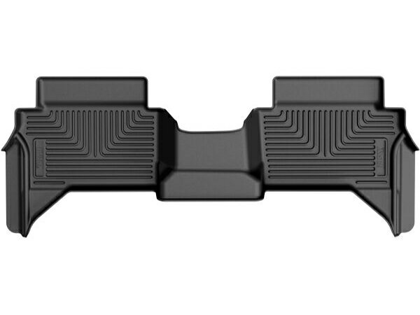 【HUSKY LINERS 正規品】WETHERBEATER オールウェザーフロアマット ラバーマット ブラック 14921 リア 2列目 後部座席 セカンドシート 24y- トヨタ タコマ ダブルキャブ ハスキーライナーズ