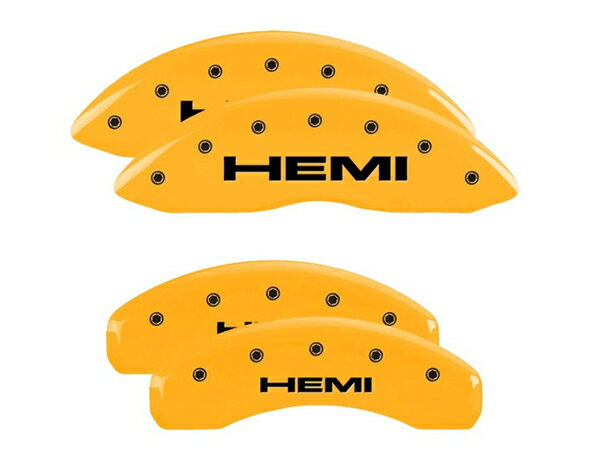 【MGP 正規品】 専用設計 ブレーキキャリパーカバー イエロー HEMIロゴ 12088SHEMYL 06-20y ダッジ マグナム チャージャー チャレンジャー