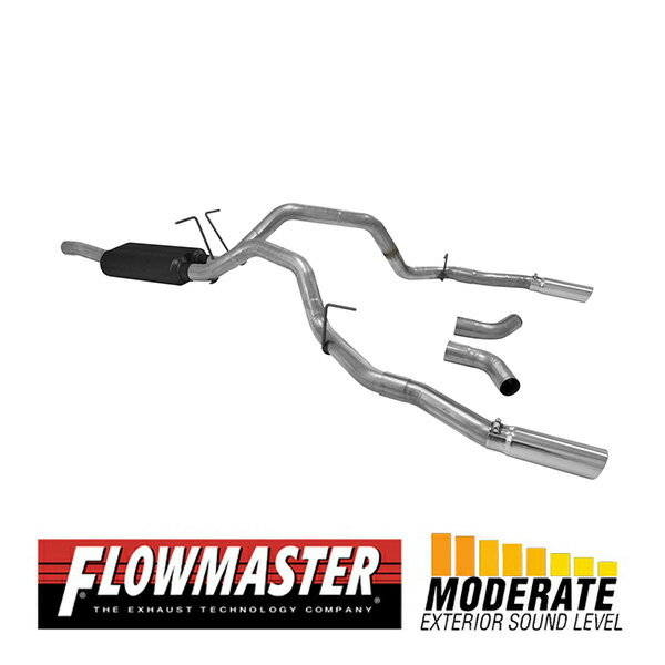 【FLOWMASTER 正規品】フォースIIキャタバックエキゾーストシステム 08-13y F-250/F-350 スーパーデューティー?V8/V10 817505