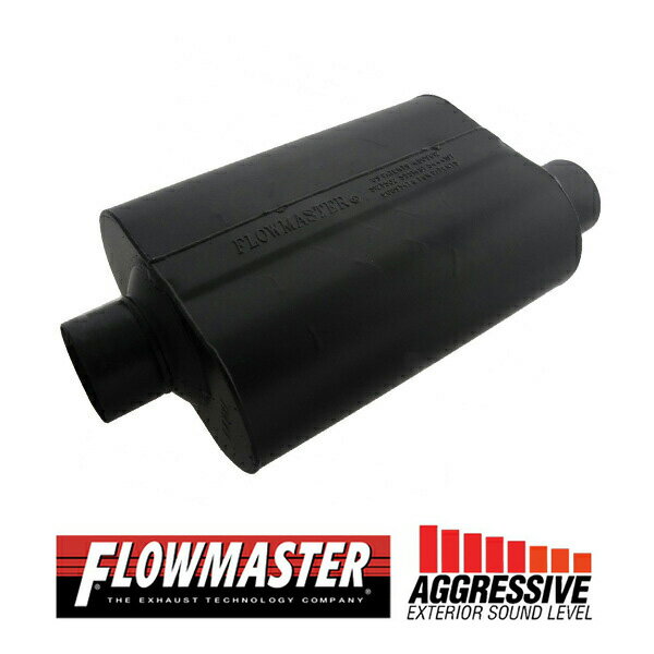 FLOW MASTER / フローマスター スーパー 40 マフラー #953047 Center in 3.00"/Offset out 3.00" - Aggresive Sound シボレー/ダッジ/GMC アバランチ/アバランチ 1500/シルバラード 1500/サバーバン 1500/タホ/ダコタ/シエラ 1500/ユーコン/ユーコン XL 1500