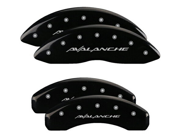 【MGP 正規品】 07-13y シボレー アバランチ 専用設計 ブレーキ キャリパーカバー ブラック アバランチロゴ アルミ製 14004SAVLBK