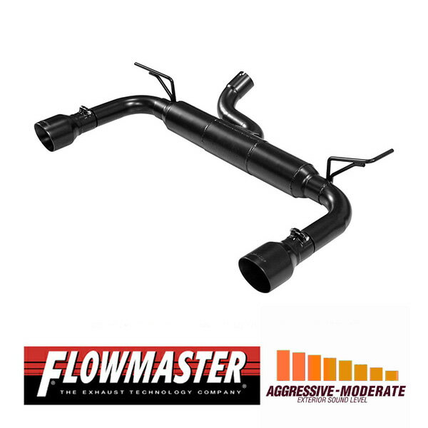 【FLOWMASTER 正規品】 アウトローアクスルバックエキゾーストシステム 07-11y JK ラングラー?3.8L 817755 フローマスター