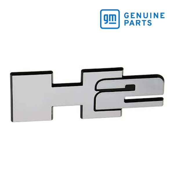 GM純正 エンブレム H2 (ブライト) 15771366 05-09y ハマー H2