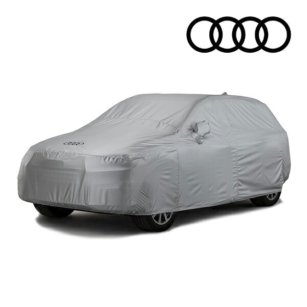 AUDI純正 専用設計 ボディーカバー カーカバー 4リングロゴ入り グレー 専用バッグ付 AUDI アウディQ5クアトロ SQ5 8R系 屋外用 アウトドア